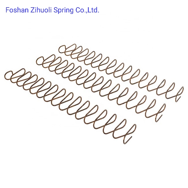 Revestimento em zinco SS304 personalizado, compressão de fio de bobina helicoidal de metal pequeno Mola de tesoura ondulada