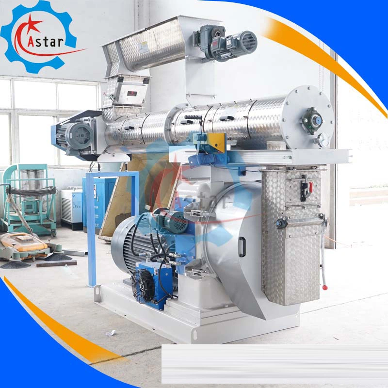 Large Capacity 8-10t/H Animal Livestock Poultry Feed Pellet Production Line Machine