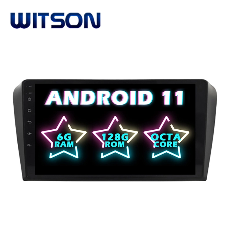 Witson Android 11 Coche Sistema Multimedia para 2004-2009 Mazda Mazda 3 4GB de RAM 64 GB de memoria Flash Pantalla grande en el coche reproductor de DVD