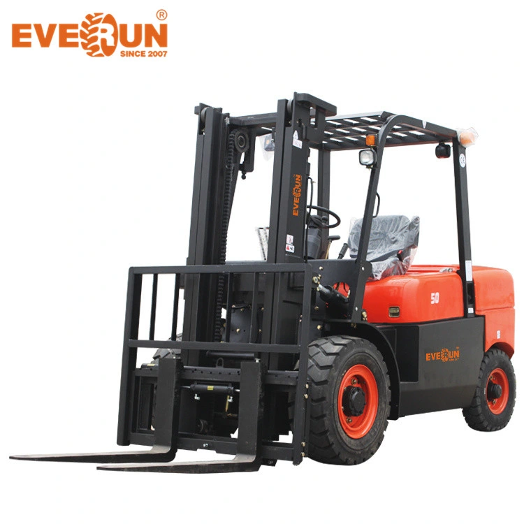 5t Forklift Parts Manufacturer Erdf50 Everun Portable Diesel Forklift