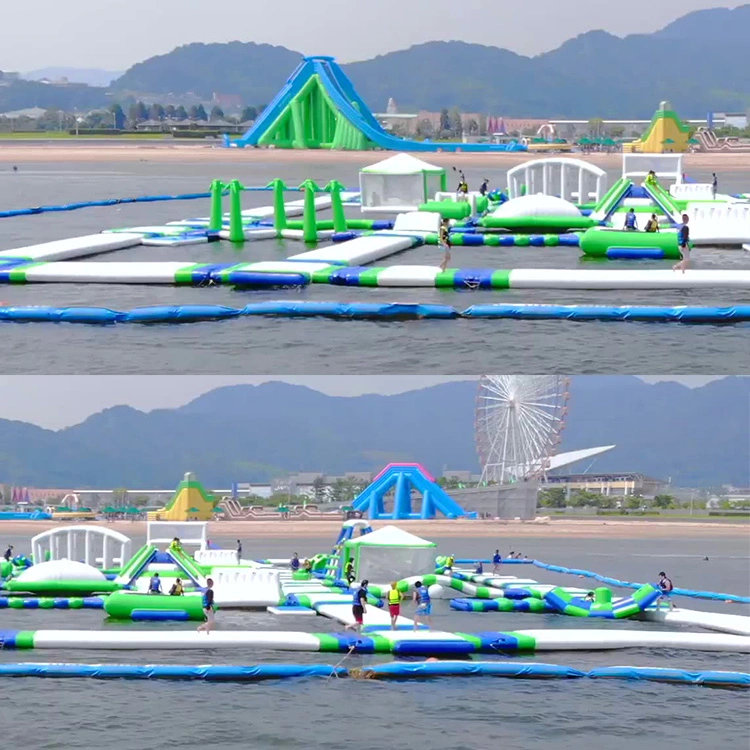 Inflatable Water Park on Ground Inflatable Water Play Equipment Park Inflatable Jumping Bouncer for Water Park