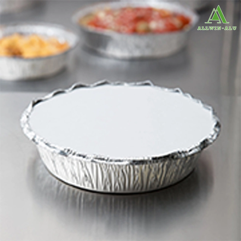 Factory Directly 7 Inch Disposable Aluminum Foil Pizza Pan/Tray Round Aluminium Foil Container with Lid