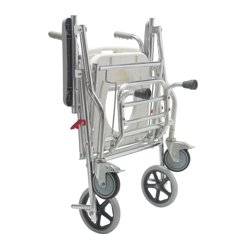 Mn-Dby004 Hospital Durable Toilet Wheelchair Move Elderly Patient Nursing Commode Chair