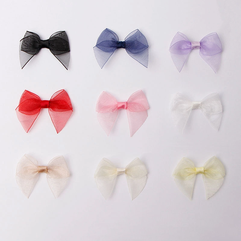 Custom/OEM Handmade Gift Bow Polyester Satin Ribbon Bow Hair Bow Grosgrain Ribbon Hair Bow Accessories Hair Bow