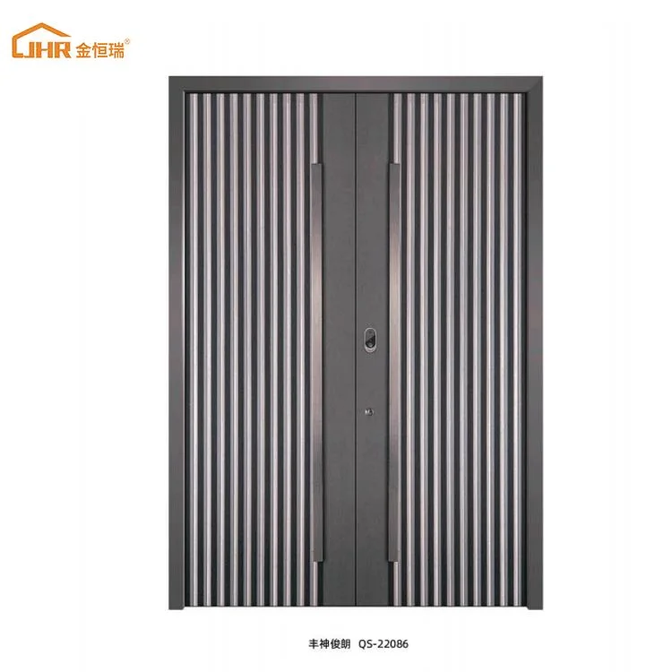 Fashion Exterior Security Front Wood Door American Style Custom Flat Interior Door