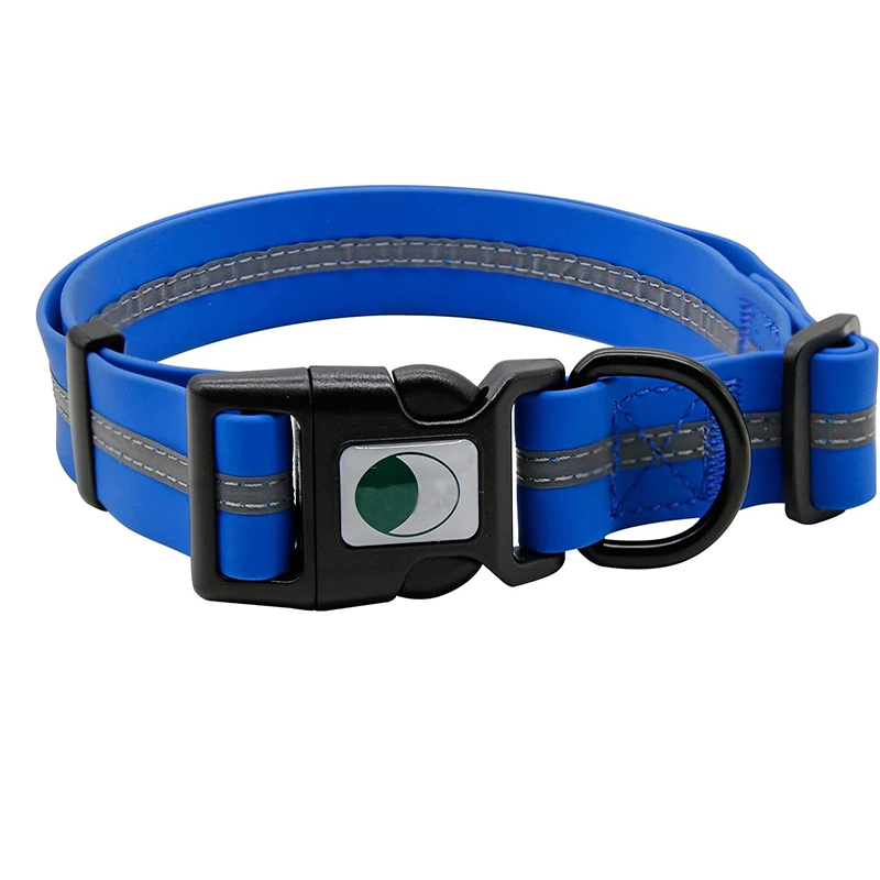 Logótipo personalizado de luxo resistente e reciclado de correntes para cães com colares de treino Define a coleira refletora de segurança para o cão