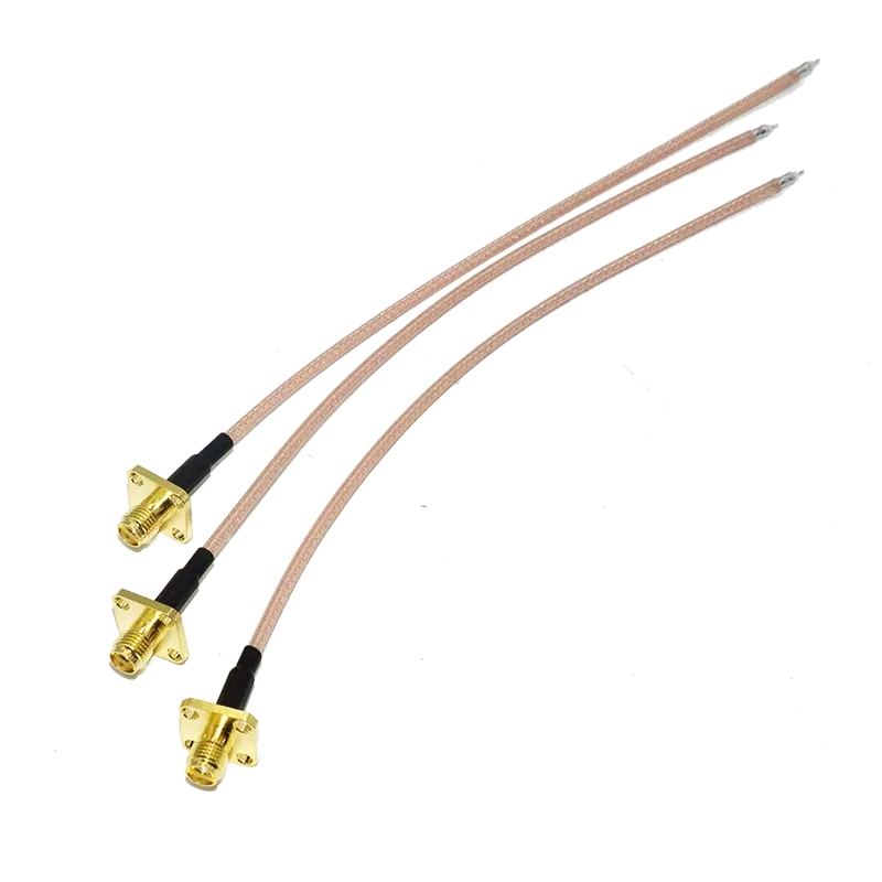 Topwave New Design DC-6GHz N Female/SMA-Female Flange Mount SMA-Male Connector RF Coaxial Cable for Base Station