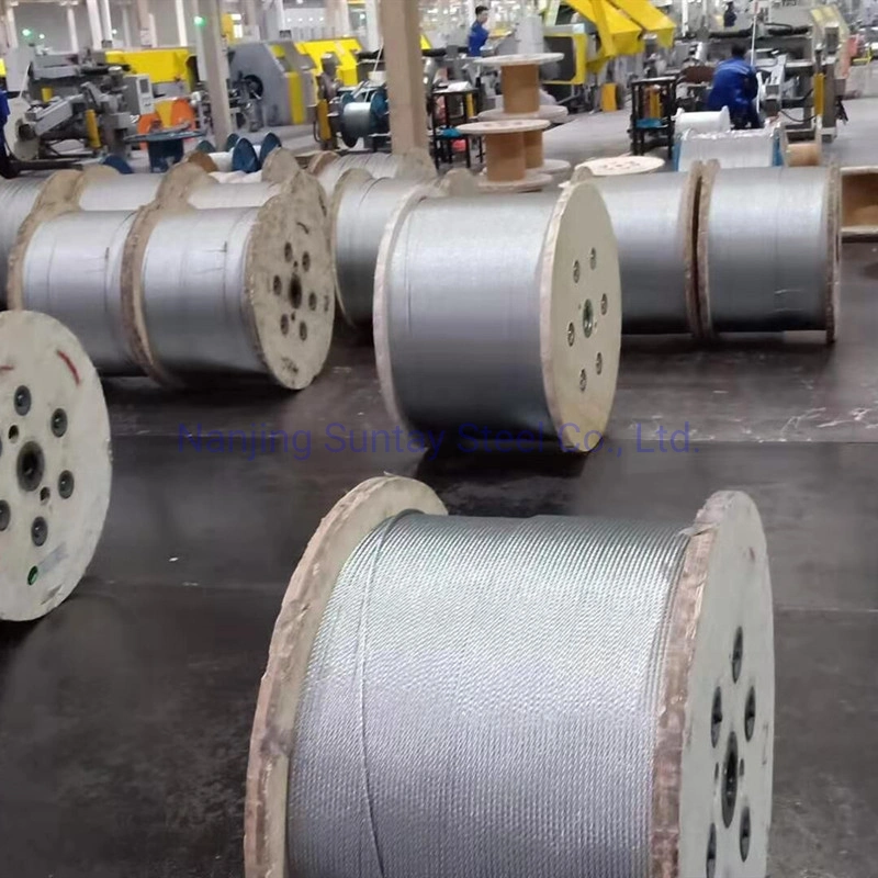 Open Type Galvanized Steel Cord for Conveyor Belt 7X19-6.8mm