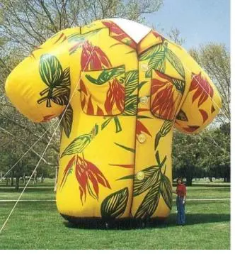 2023 New Giant Inflatable Green Hawaiian Shirt