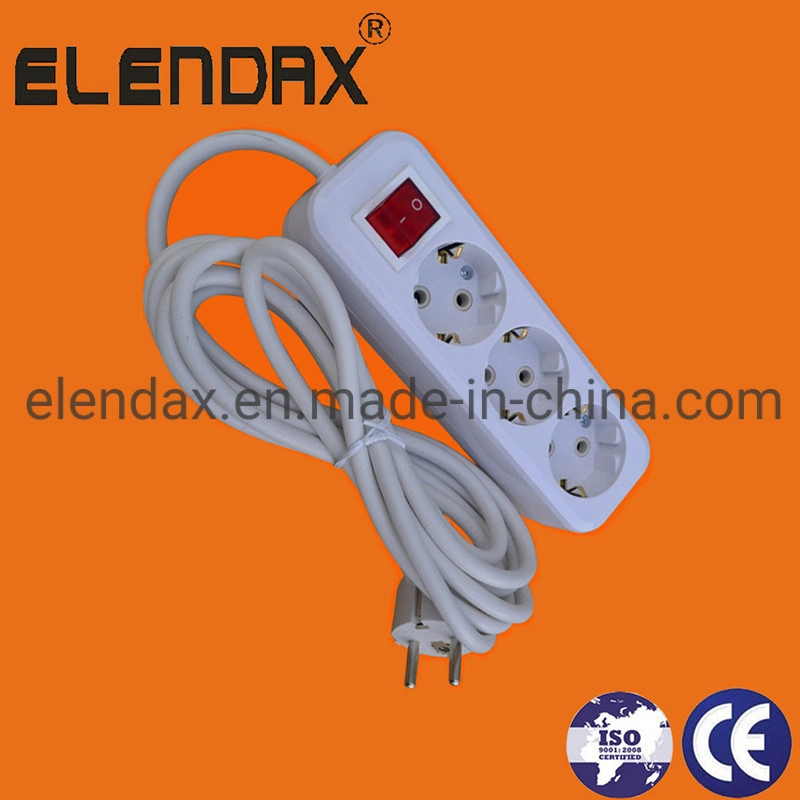 3 Way EU Standard European Electric Socket, Power Strip, (E8003ES)