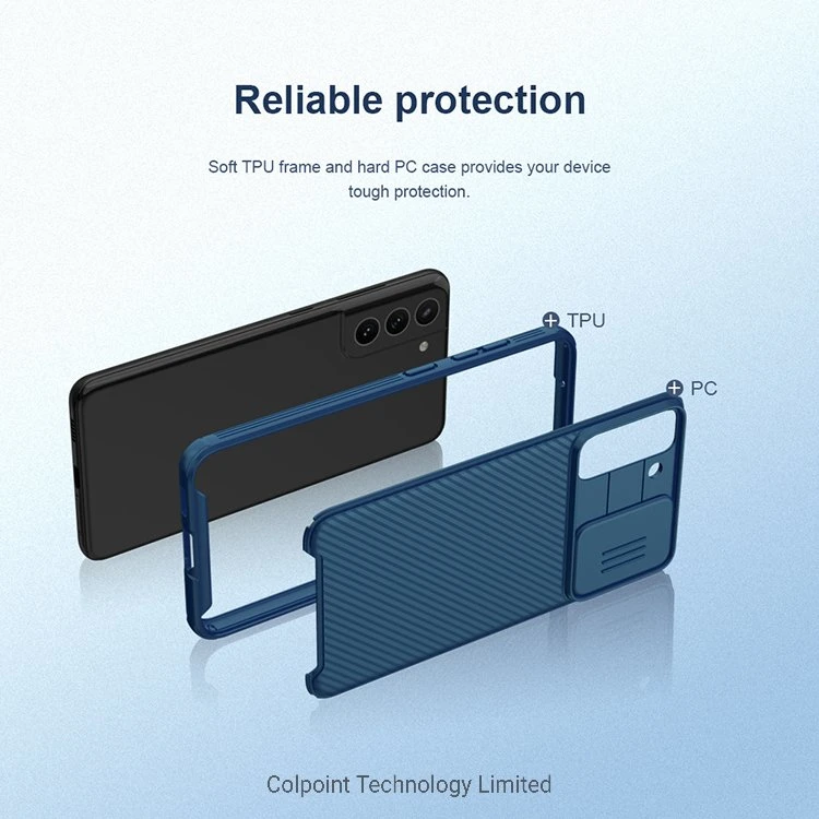 Nillkin Camshield PRO гибридный телефон с камерой крышки защиты для Samsung Galaxy S21 Fe 2021 - черный