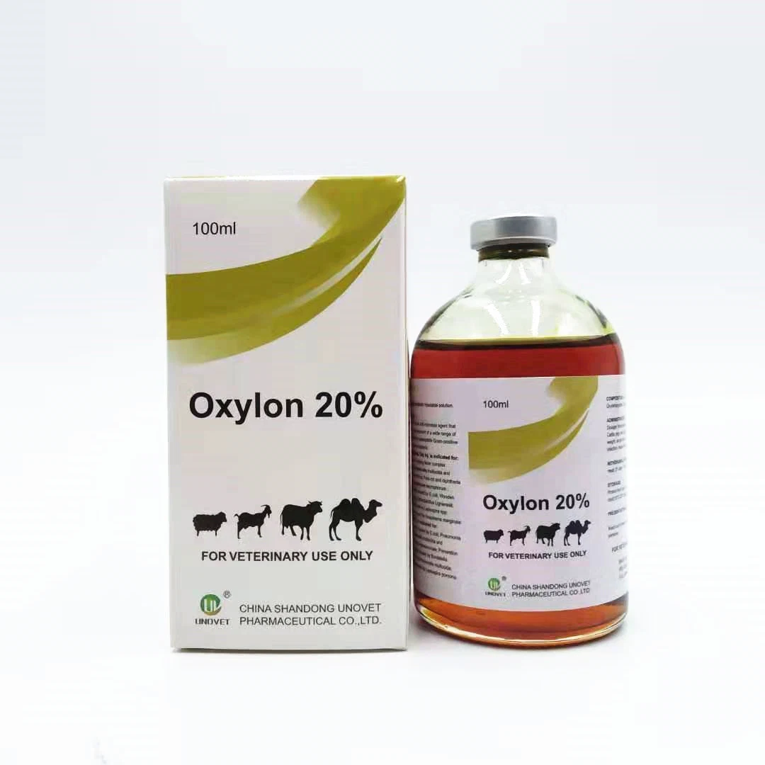 Inyección de oxitetraciclina GMP Pig uso Medicina Veterinaria 100ml