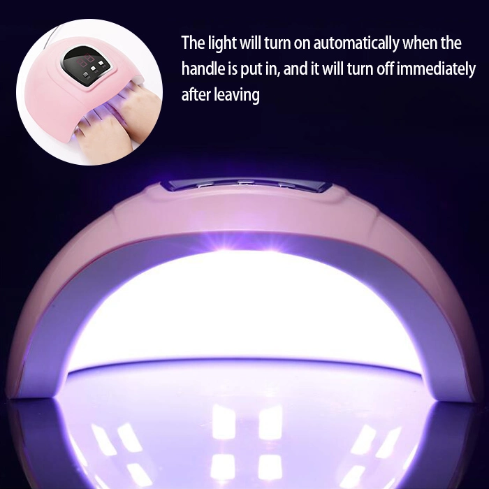 54W Nail Grill LED Lamp No Black Hand Quick Dry Intelligent Sensing UV Nail Lamp