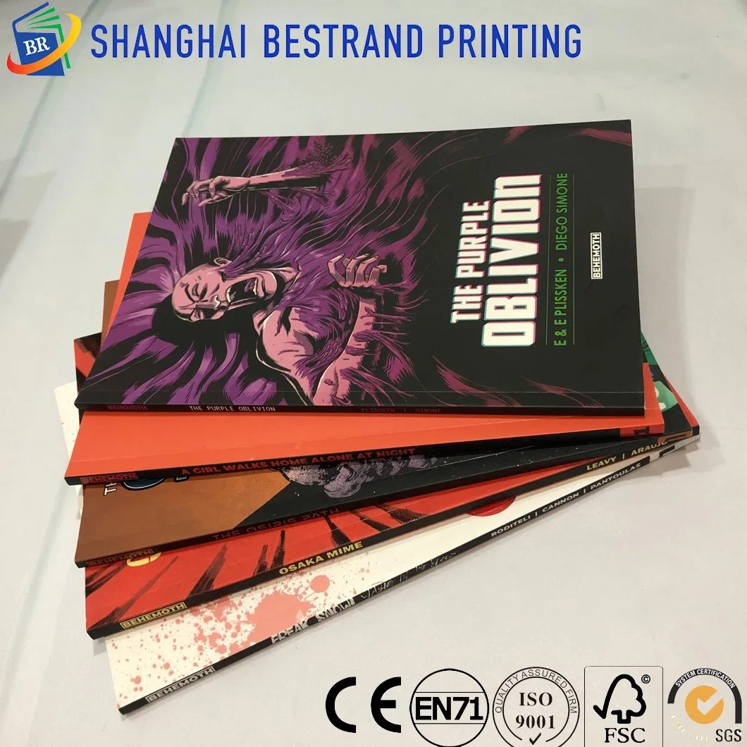 Hochwertiger Comic Buchdruck mit UV-Cover