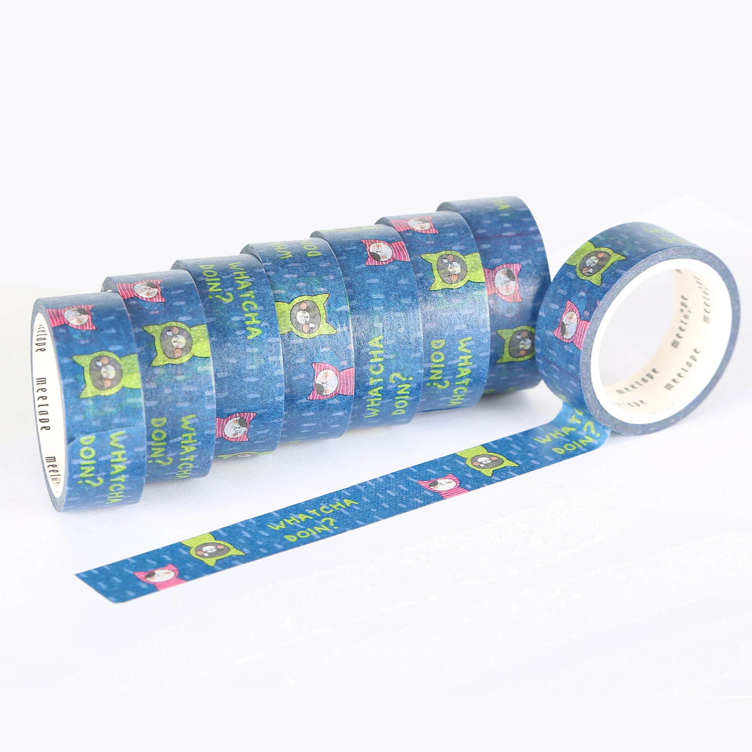 Diseño personal decoración color Autoadhesivas Papel de enmascarar cinta Washi