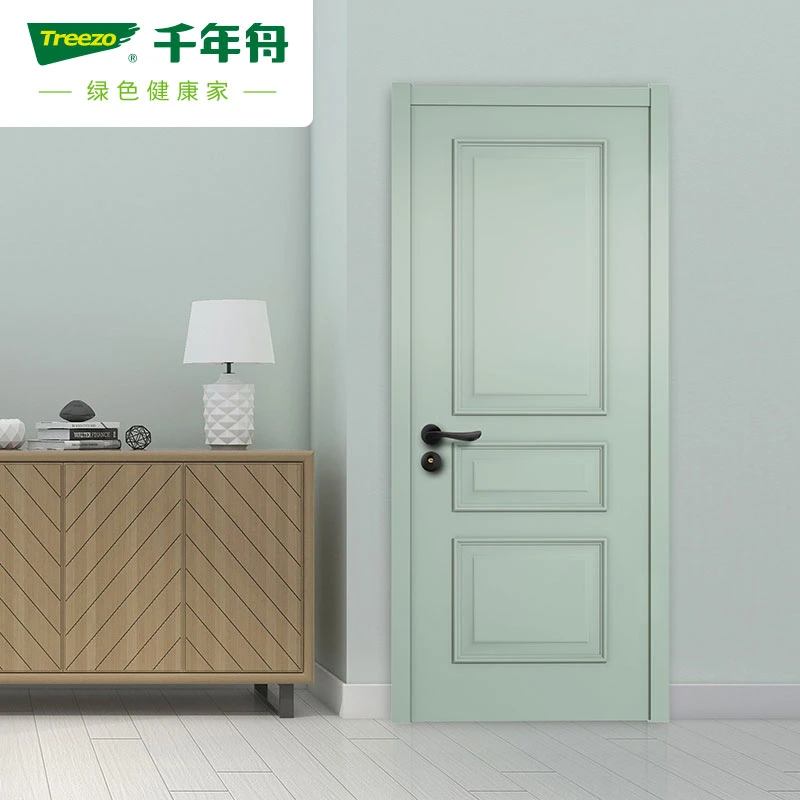 Building Apartment House Room Interior MDF Door Flush Series Wood Paitning MDF Wooden Door