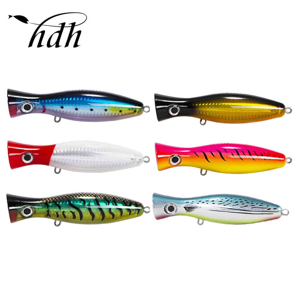 Saltwater Isca Fishing Tackle Poppers Lure Hard Baits Trolling Popper Fishing Bait Spinning Gt Lure for Tuna Bluefish