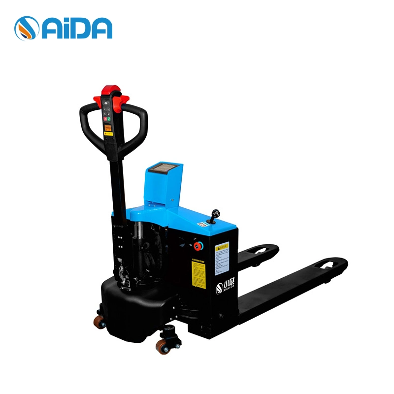 Warehouse Pallet Truck with Scale with PU/Nylon Wheels