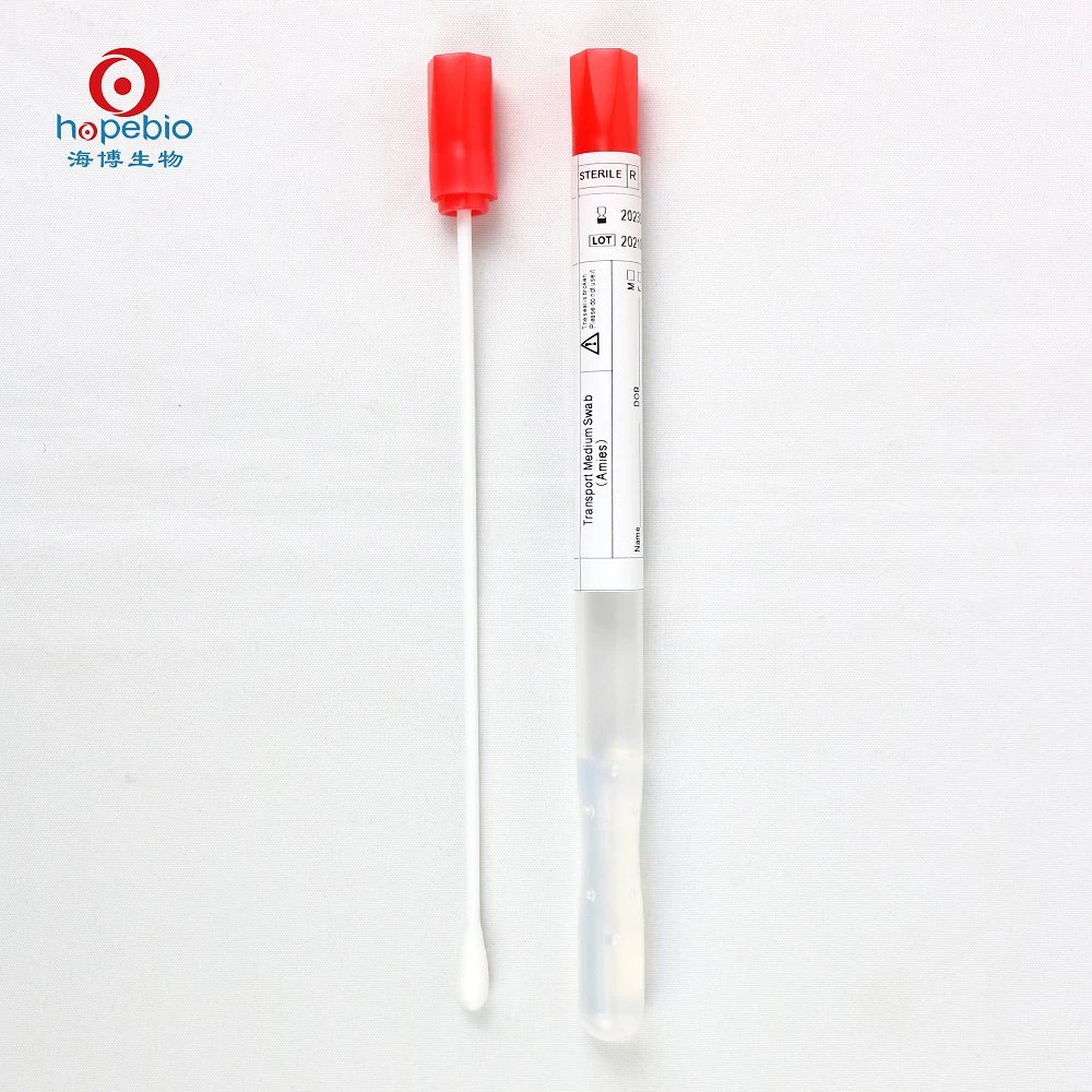 Laboratory Specimen Collection Amies with Swab for The Transportation and Preservation of Pathogen Specimens