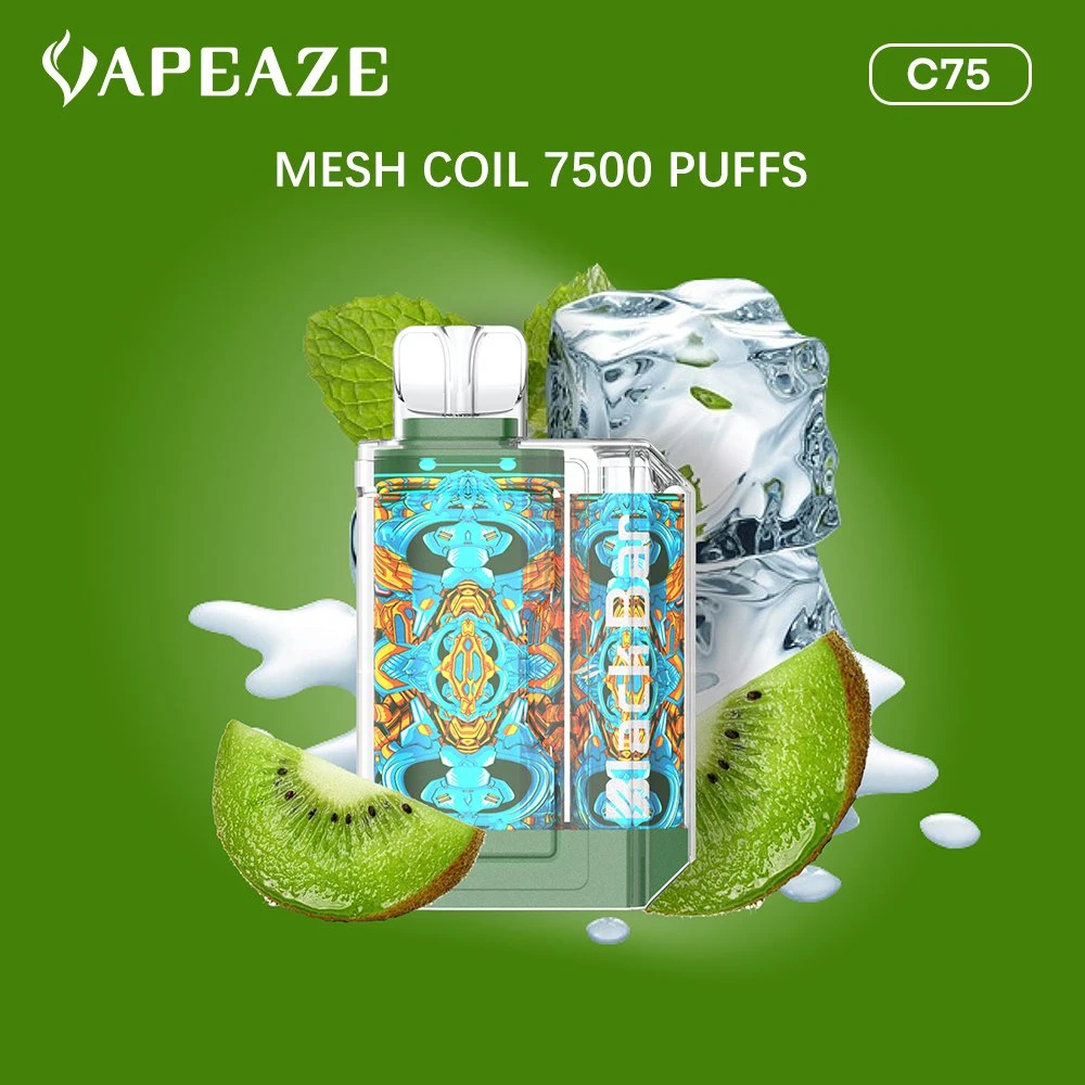 Smoking Vape Adjustable Mesh 7500 Puff Disposable/Chargeable Cheap Price Acceptable Custom Wholesale/Supplier C75 Vape Pod