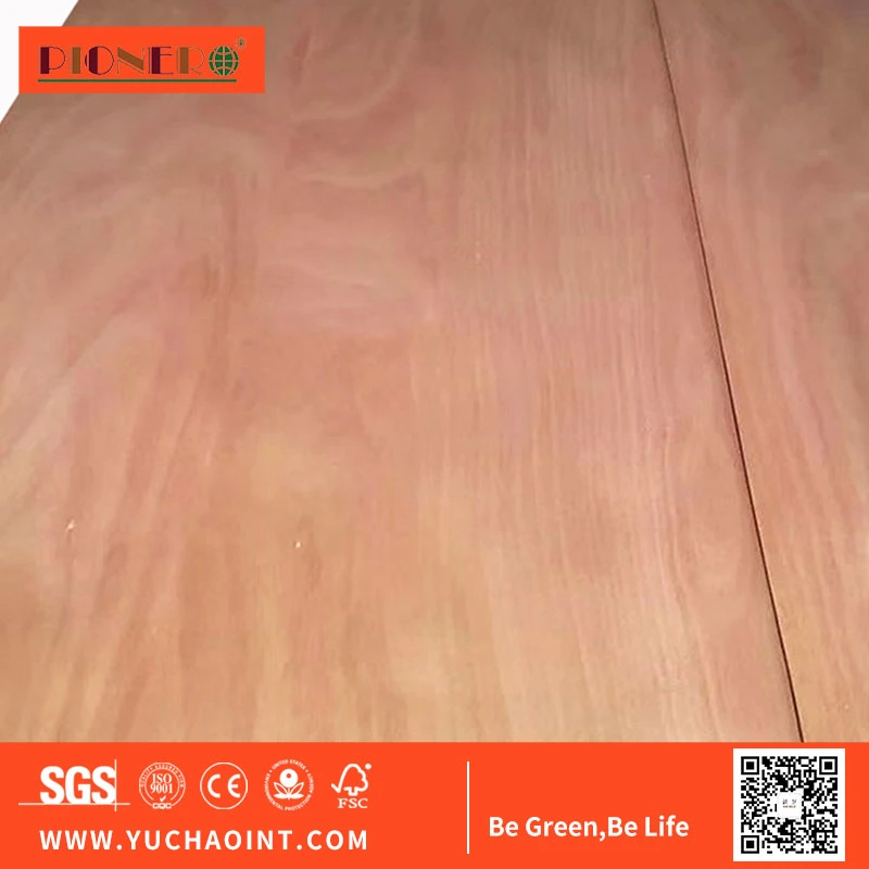 Fornecimento de fábrica Madeira Natural face de Log Veneer Corte rotativo Timber Acabamento para acabamento Okoume face