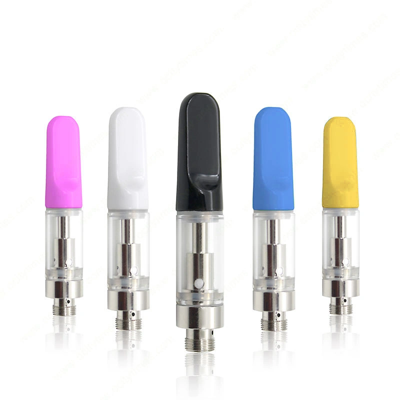 Hot Selling 0.5ml/1.0ml Oil Capacity Ceramic Drip Tip Ceramic Coil Atomizer Thread in 510 Vape Battery Cartridge