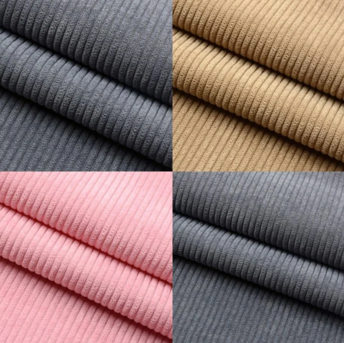 (20+colors in stock) Decorative Polyester Corduroy Fabric for Garment/Upholstery/Furniture/Home Textile/Cushion/ Chair /Sofa