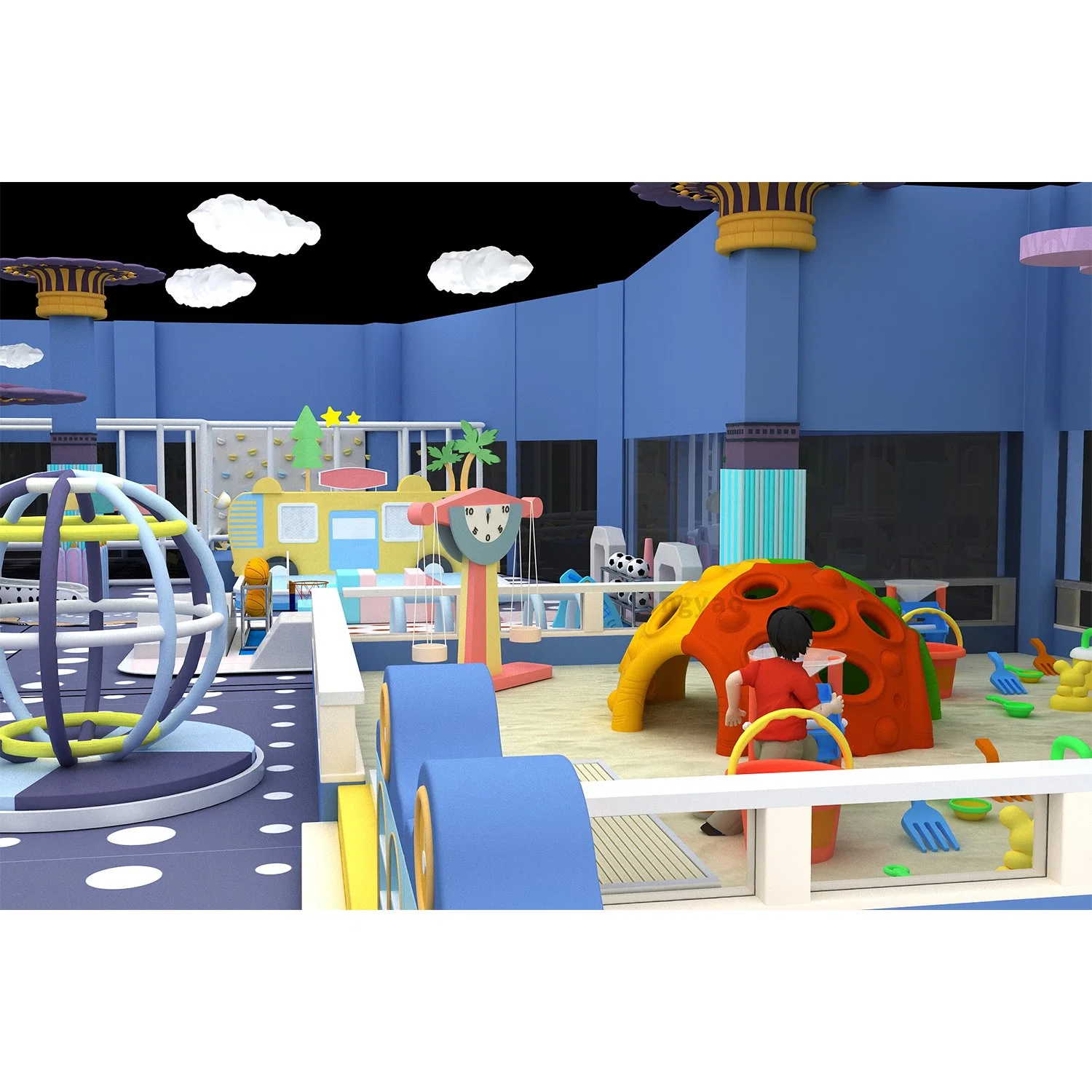 Kinder Spielzeug Spielplatz Rutsche Trampolin Vergnügungspark Soft Play Indoor Spielplatz