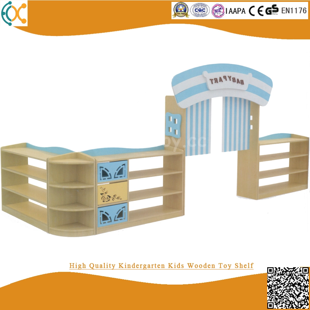 Preschool Kids Wooden Toy Shelf School Classroom Furniture