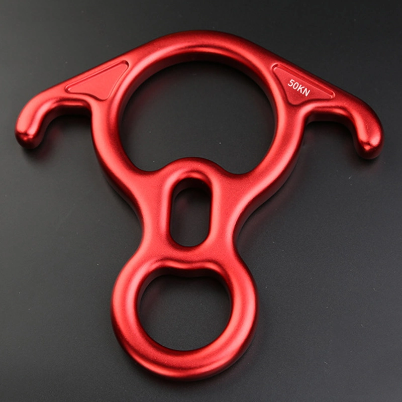 Aluminum Alloy Descender Large Bent-Ear Belaying Rappelling Gear Device Climbing Wyz15283