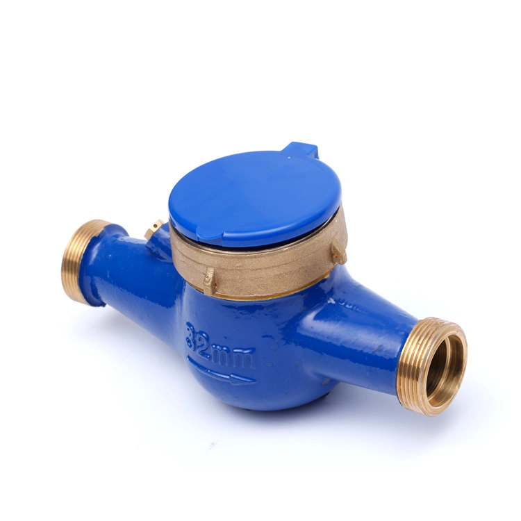 DN15 DN20 Household Multi-Jet Type High Sensitivity Brass Iron Digital Cold Water Flow Meter Instrument