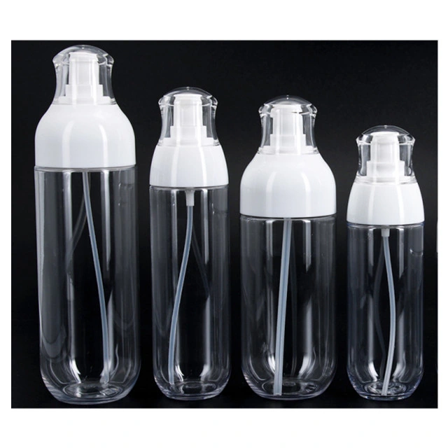 En Stock 30/50/80/100/120/150/200 ml Transparent Make-up bouteille d'emballage en plastique PET Flacons de pulvérisation