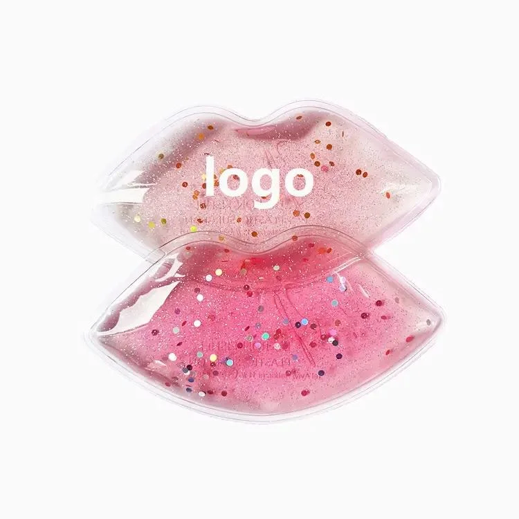 Custom Logo Reusable Personalised Lip Coolers Ice Gel Reusable Hot and Cold Ice Pack for Lips