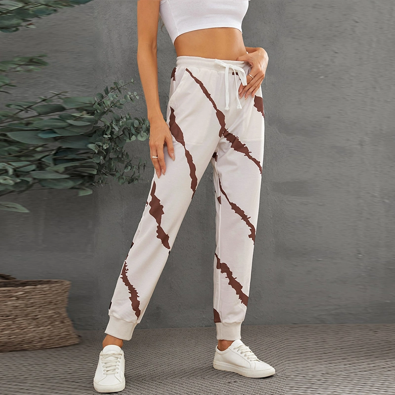 Fashion Casual Tie-Dyed Drawstring Elastic Waist Pants