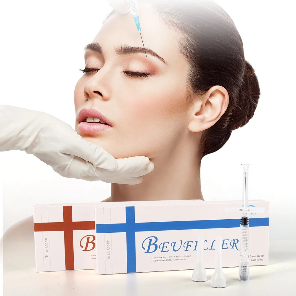 Cross Linked Ha Dermal Filler Buttock Breast Lip Face Cheek Chin Injection Injectable Dermal Filler Hyaluronic Acid Acido Hialuronico