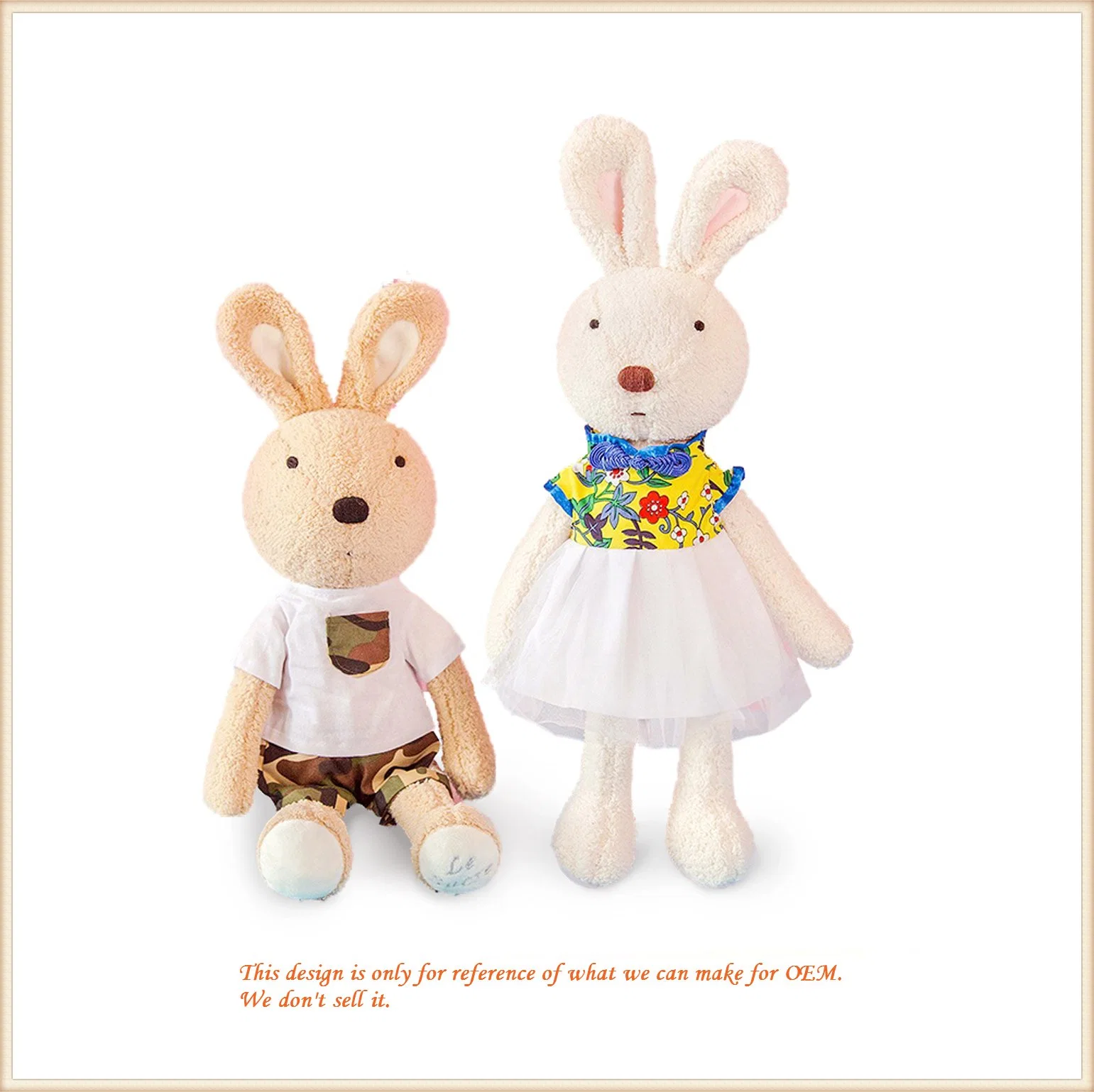 Cute Cotton Plush Soft Toys Companion Rabbit Doll Couple Toys