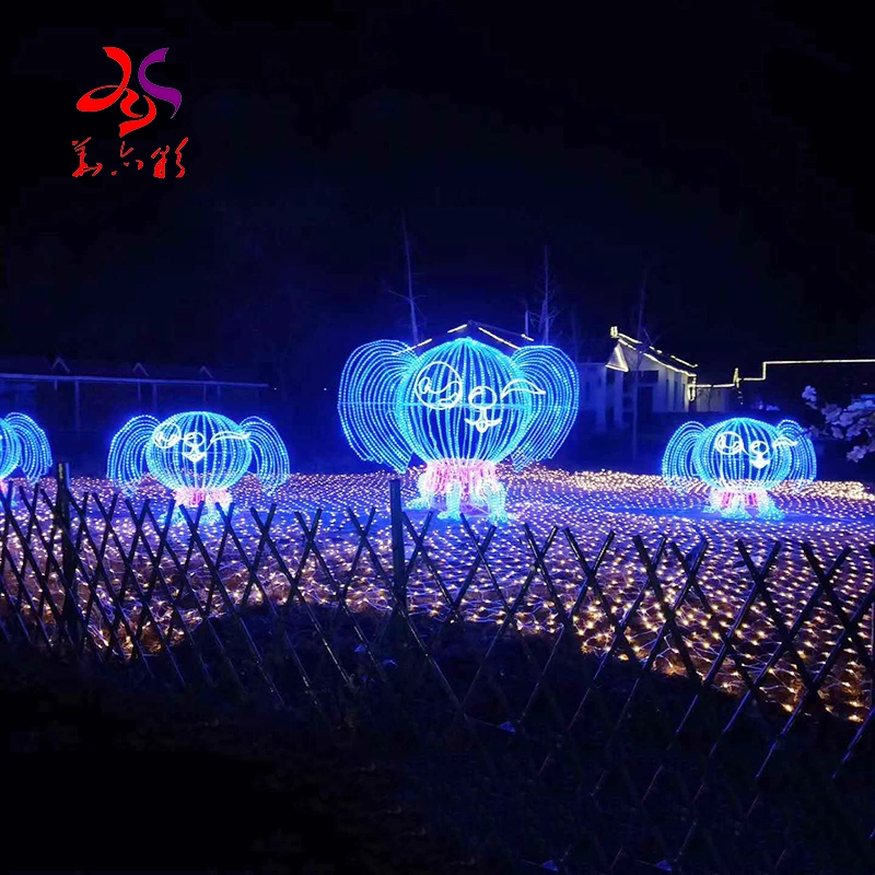 Flowers Shape 3D LED Christmas Festival Motif Lights