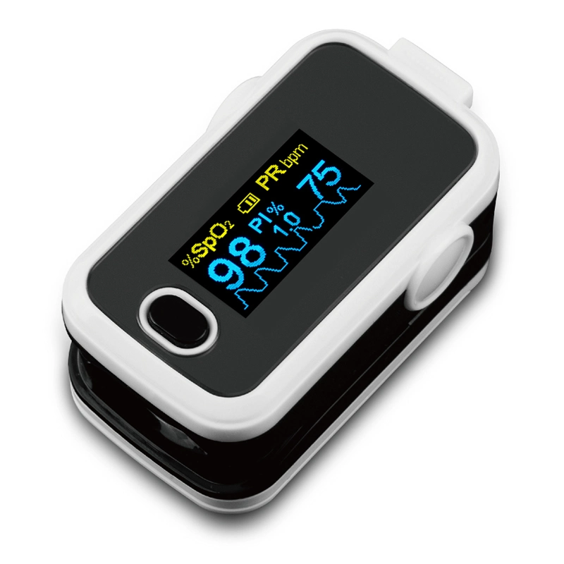 Wholesale Medical Equipment Fingertip Oximeter Home Finger Digital LED OLED Display Four Color