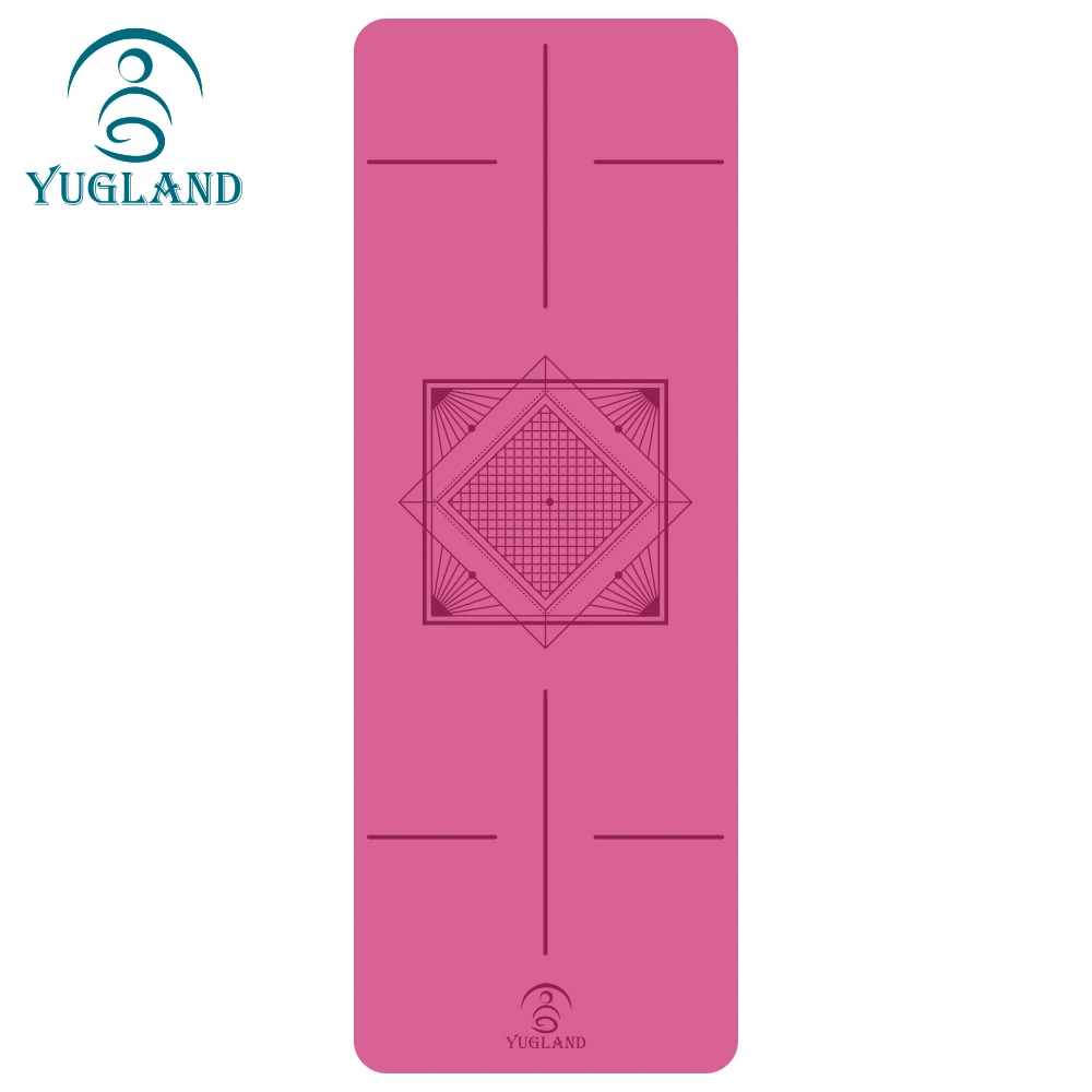 Yugland Free Sample Factory antislip Yoga Mat Custom logo Eco Tapis de yoga en pu de voyage en caoutchouc naturel et convivial