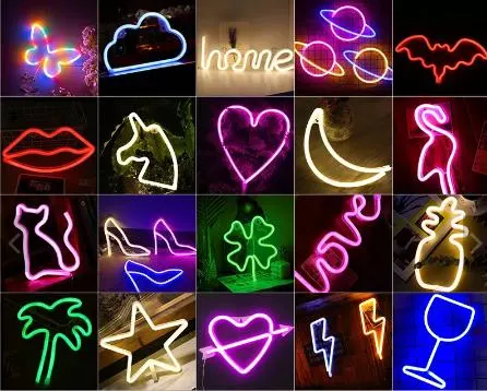 New Split Type Flexible Silicone LED Neon Signs for Bar Wall