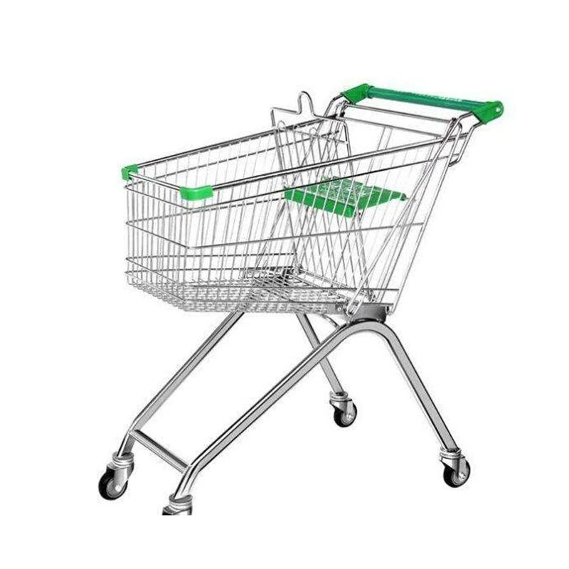 Wire Basket Trolley Store Hand Push Cart Shopping Cart