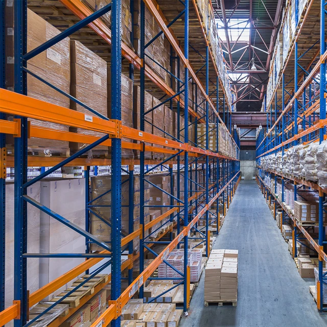 5%of Forklift Drive-in Pallet Shelving Racking Shelf Steel Multi Storage Rack for Plastic Wooden Warehouse Garage