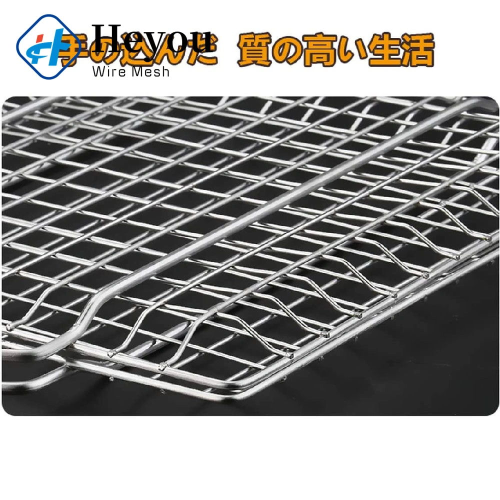 BBQ Outdoor Grill Net / Barbecue Stainless Steel Wire Mesh Cylinder Specialized Production Type180mm X280mm Stainless Steel Mesh