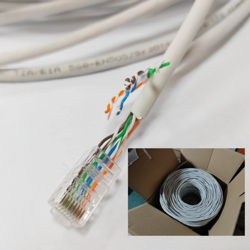 UTP Cat5 5e 6 Kupferleiter 4 Twisted Pair für den Außenbereich Kommunikationskabel