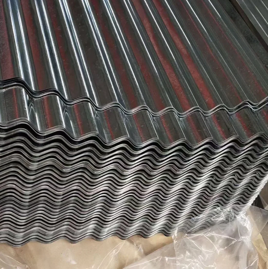 Building Material 1xxx 3xxx 1050 H14 Aluminium Glazed Roof Tile 1060 H24 Al Wave Type 3003 3105 H18 Blue Film Coated Corrugated Aluminum Roofing Sheet