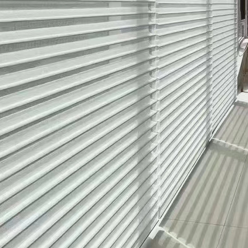 Superior Quality Manual or Motorized Sunshade Polyester Shangrila Blinds