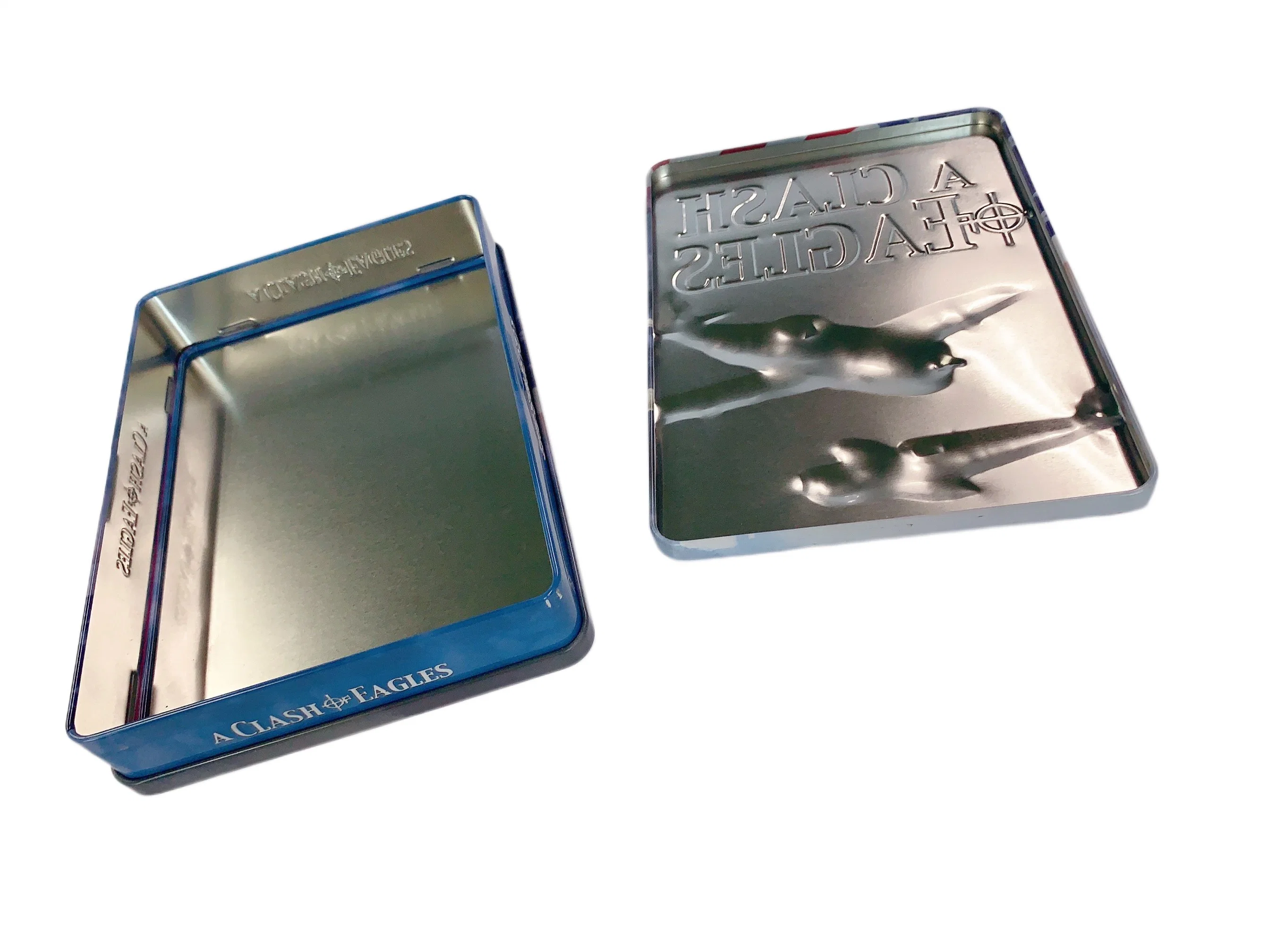 Caixa de CD e DVD Gift Tin, caixa de metal Tin para CD e DVD caixa de metal Tin para embalagem de CD DVD caixa de armazenamento de DVD Tin Box