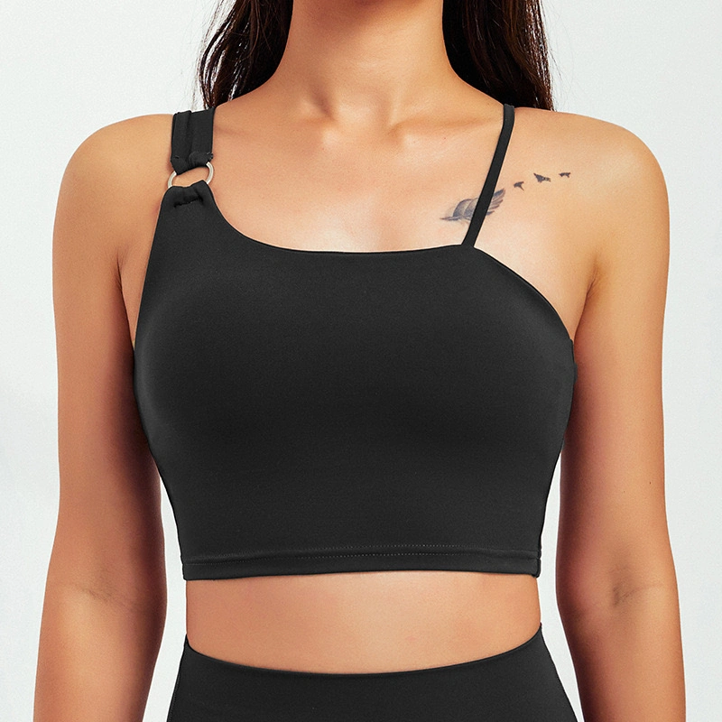 Tianchen Factory OEM / ODM Fashion Design Fitness Athletic Sports Wear for Women, Custom cute Eco friendly Workout Yoga Top com Metal Ring e almofadas removíveis