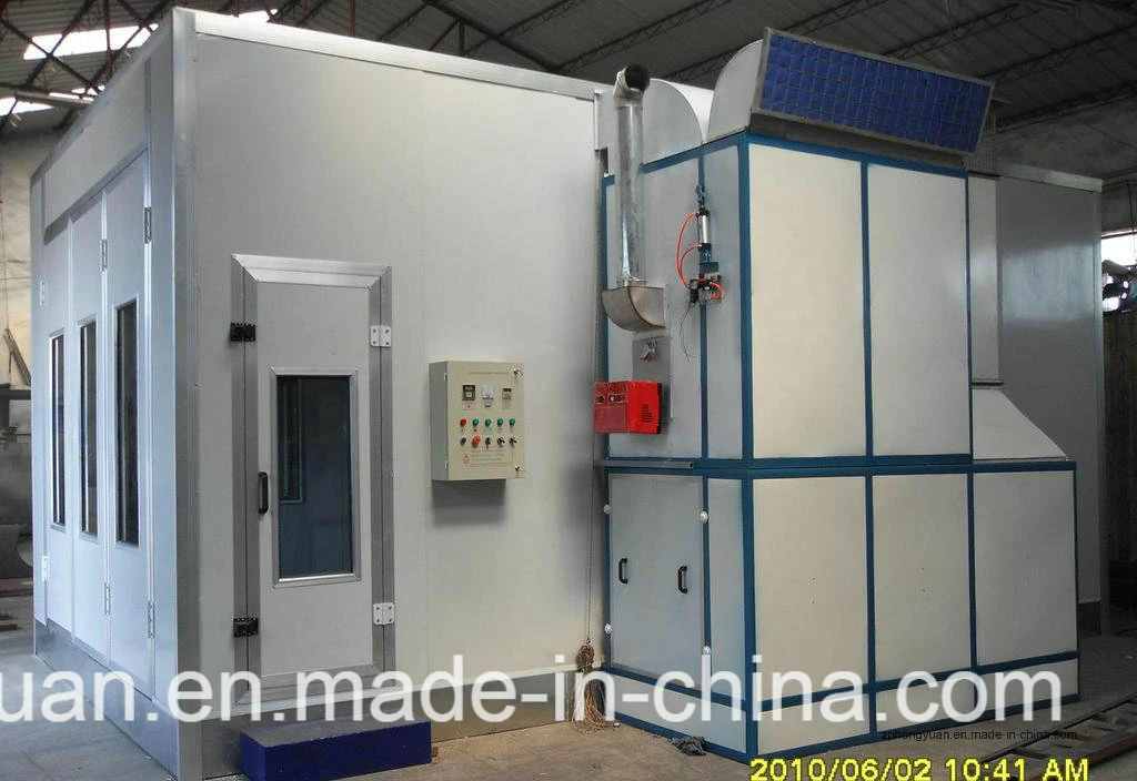 Hongyuan Chine Direct Factory Fabricant automobile peinture Spray Booth avec Grilles complètes à vendre et brûleur diesel à gaz de pétrole