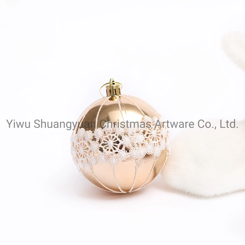 New Design High Sales Christmas Shiny Painted Ball for Holiday Wedding Party Decoration Supplies Hook Ornament Craft Gifts